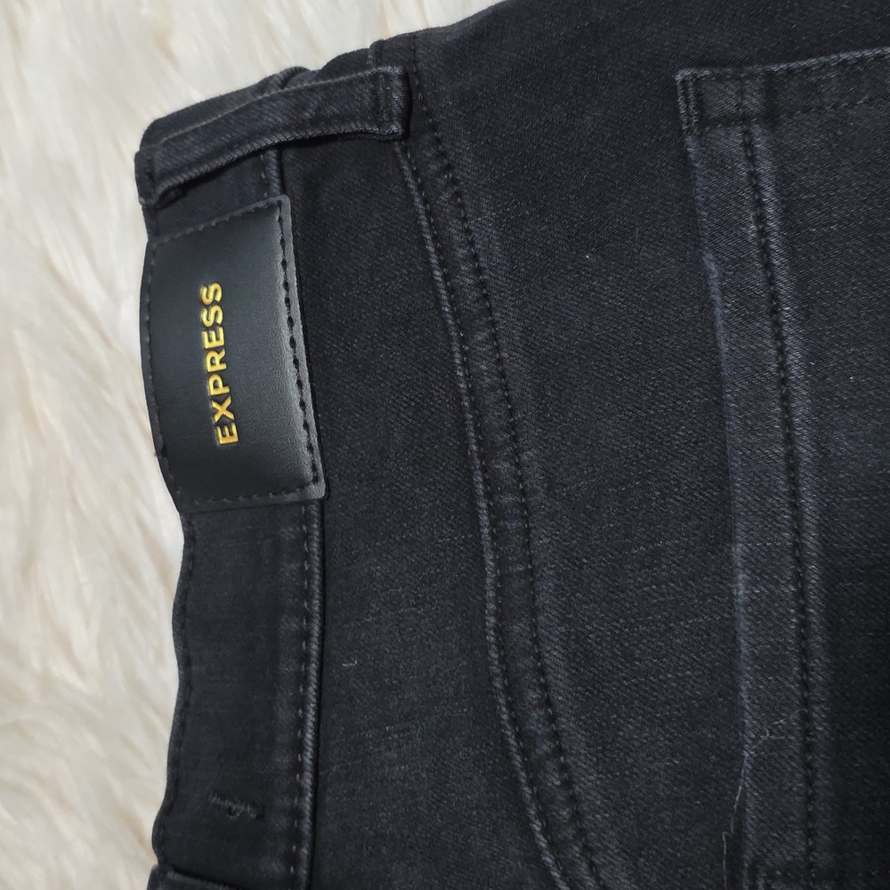 NWT Express Skinny High Rise Black Jeans- 2S - Picture 7 of 12